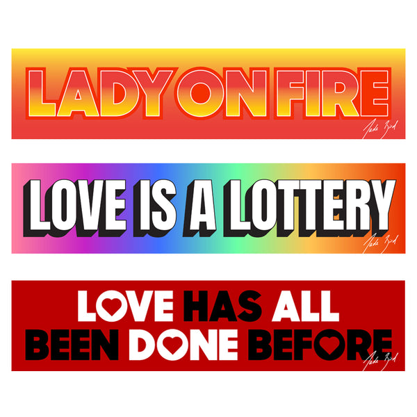 JADE BIRD BUMPER STICKER
